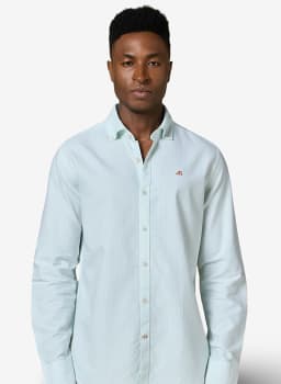 Mannerism Men's Fresh Stripe Slim Fit Oxford Shirt - view 1