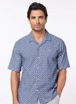 Mannerism Men's Voyager Cotton Comfort Fit Short Sleeve Shirt - view 2
