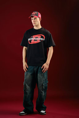Bonkers Men Project: Bonkers Black Oversized T-shirt - view 2
