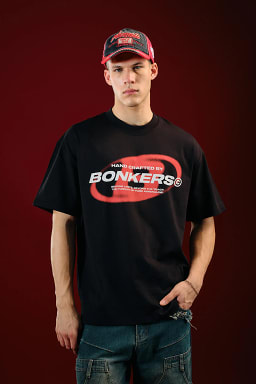 Bonkers Men Project: Bonkers Black Oversized T-shirt - view 1