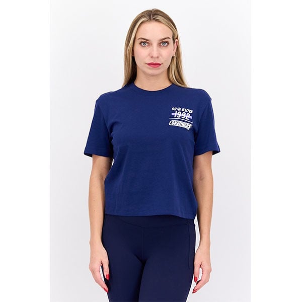 Skechers Women G Short Sleeve T Shirt Blue