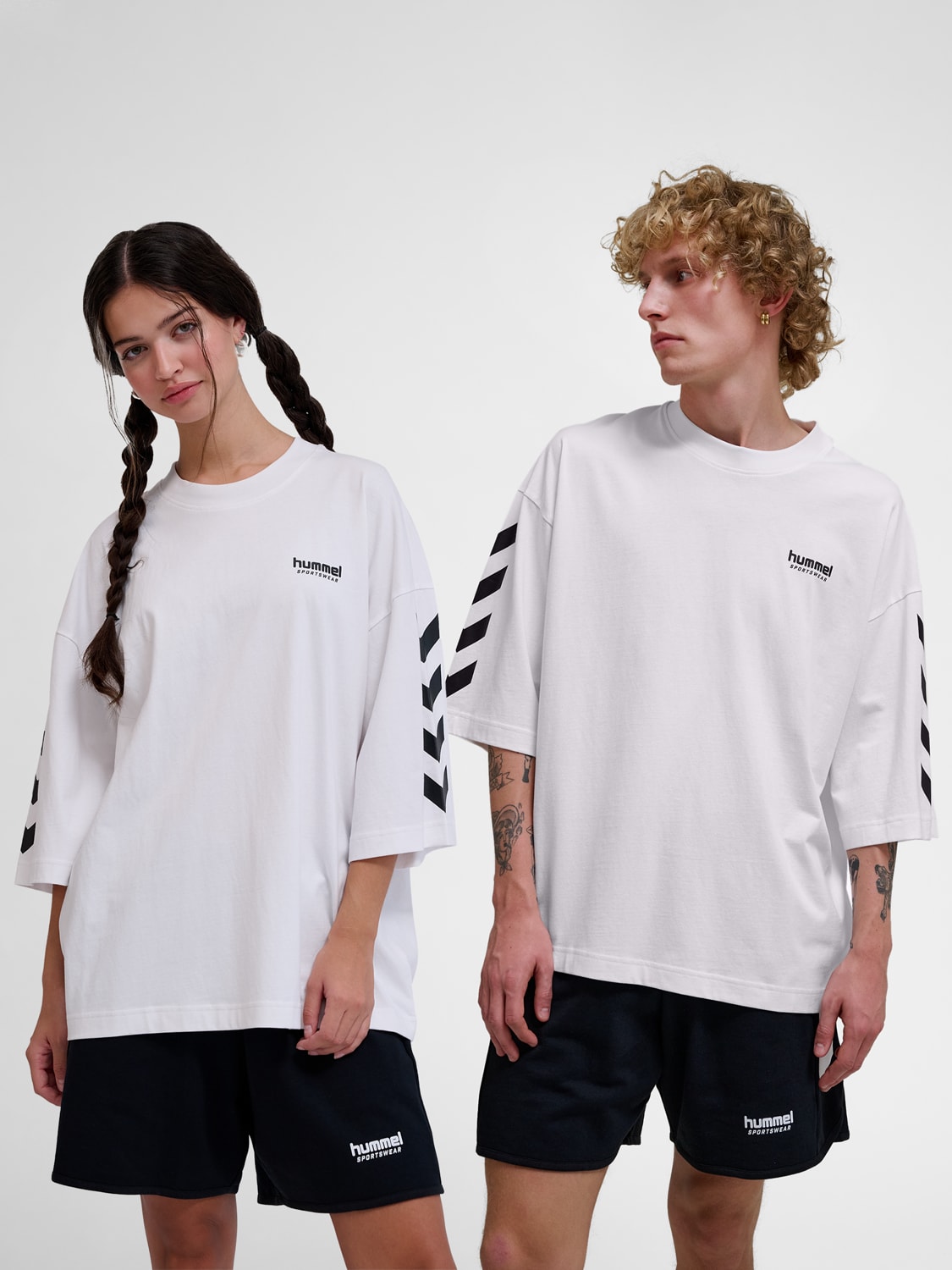 Hummel Unisex Oversized Willy T Shirt White - White
