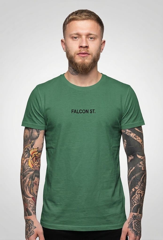 Falcon Street Men Prime Knit T-Shirt - Green