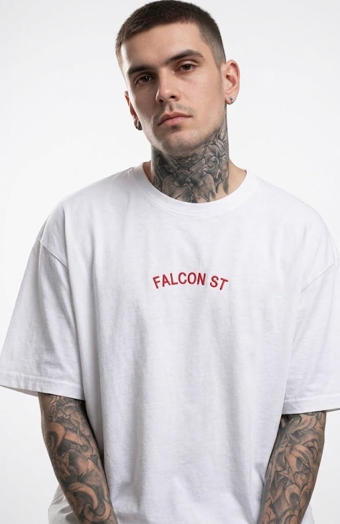Falcon Street Men Better Guild T-Shirt - White