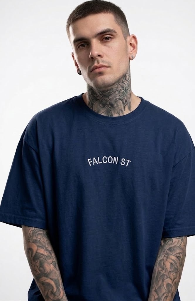 Falcon Street Men Better Guild T-Shirt - Navy Blue