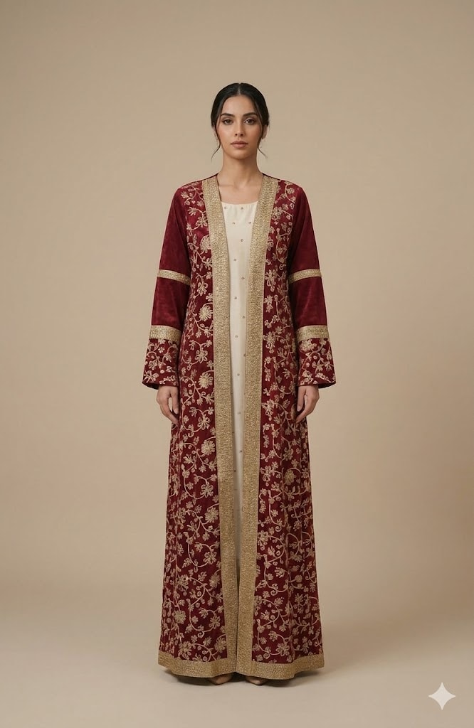 Maison Emarat Women’s Embroidered 2-Piece Ensemble Jalabiya