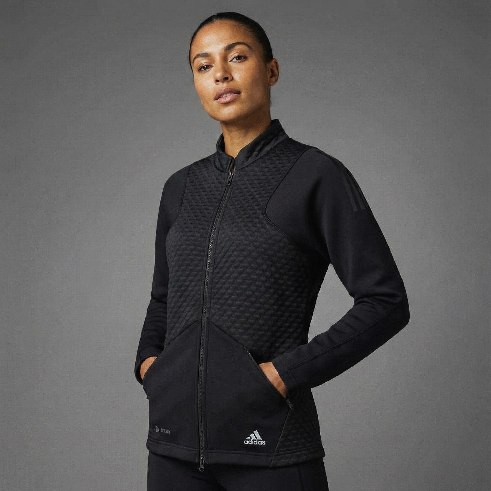 Adidas Women Golf Cold Black Jacket