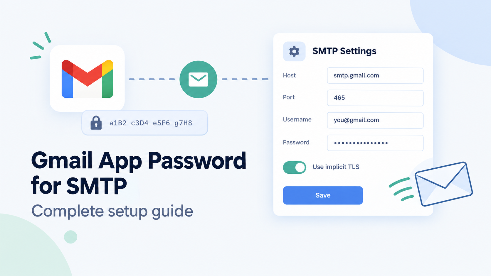 Gmail App Password for SMTP: Send Form Emails from Gmail