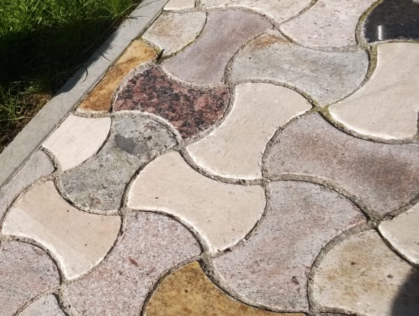 Zámková kamenná dlažba 1