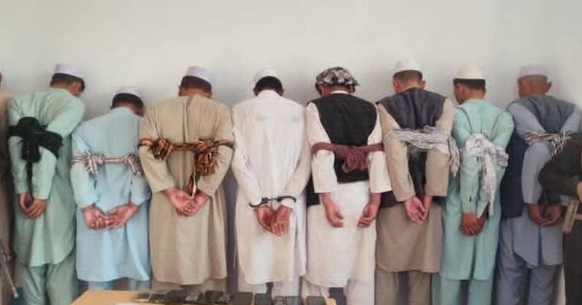 بازداشت ۹ تن به اتهام قماربازی در جوزجان