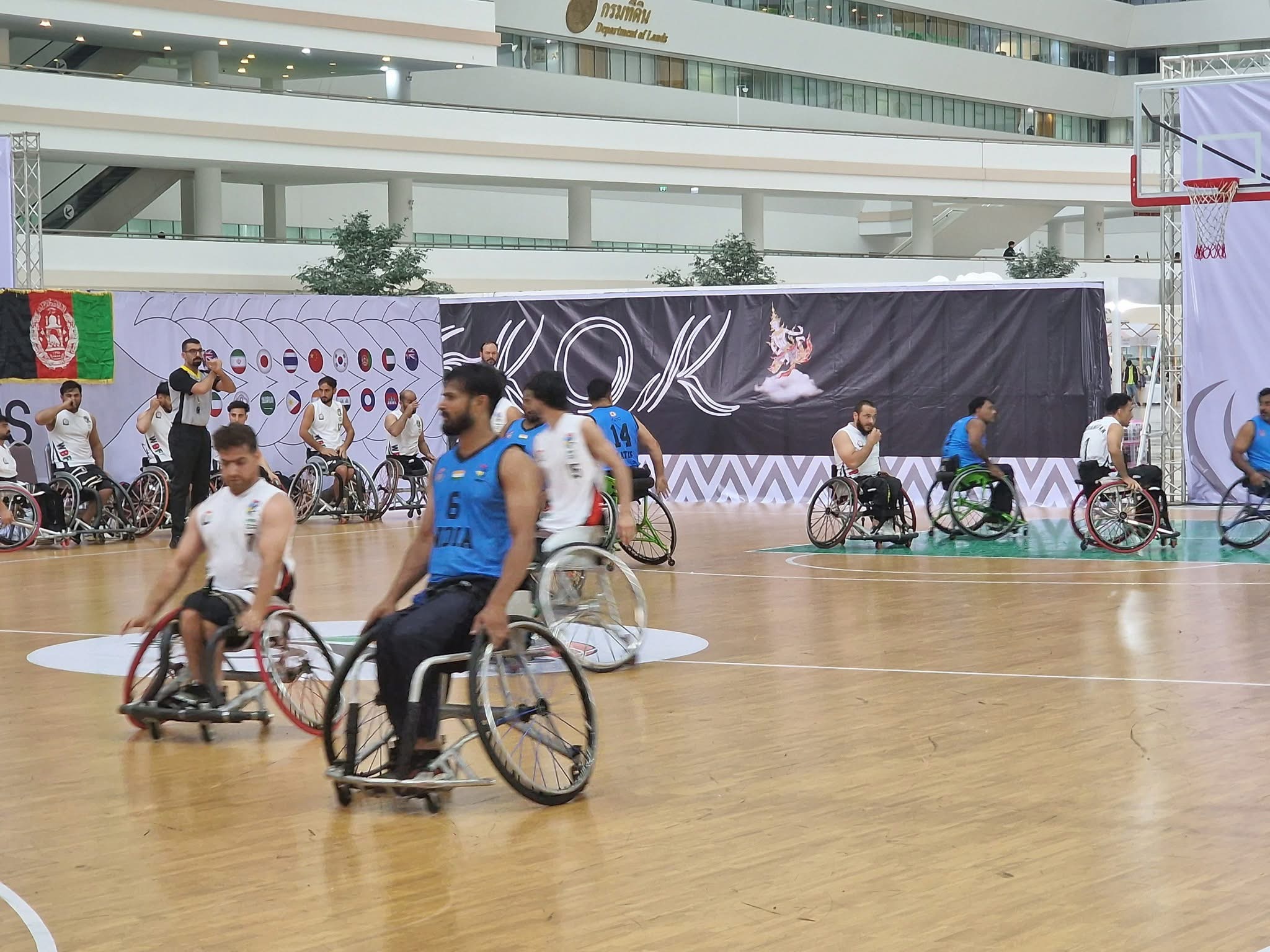 پیروزی تیم ویلچر بسکتبال افغانستان در برابر هند 