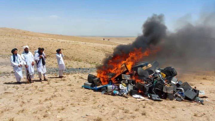 طالبان در ننگرهار بیش‌تر از ۶۰۰ ابزار موسیقی را آتش زدند