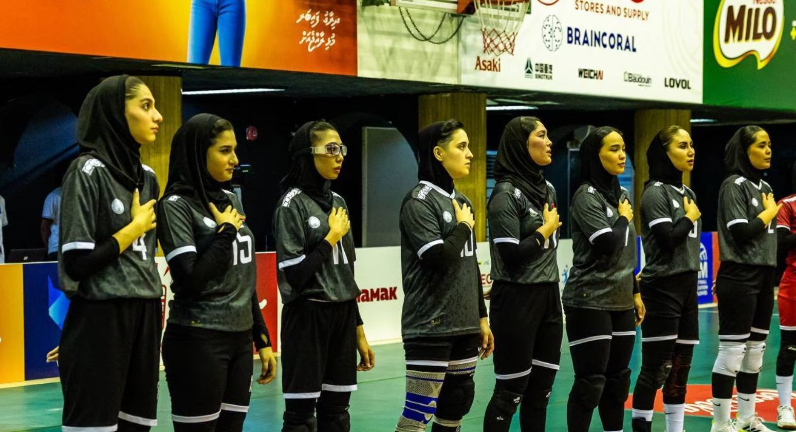 پیروزی تیم والیبال زنان افغانستان در برابر بنگلادش 