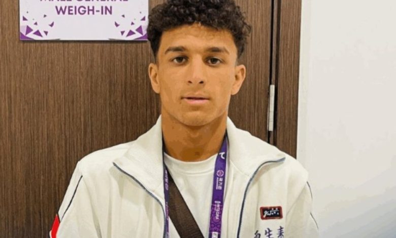 تکواندوکار نوجوان افغانستان بر حریف ارمنستانی‌اش پیروز شد