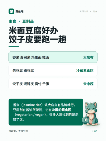 英伦喵图解 · 主食豆制品