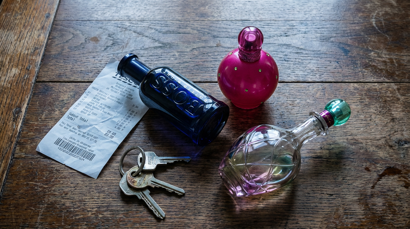 Fragrance unboxing visual