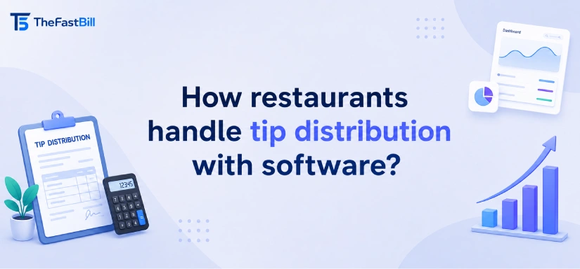 How restaurants handle tip distribution with software?