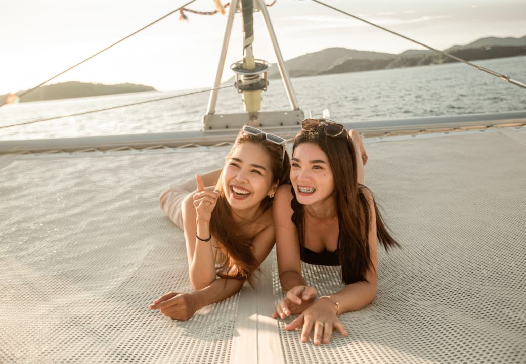 Kahung Beach & Cape Promthep Sunset — Catamaran Tour