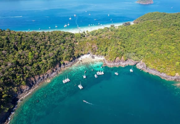 Kahung Beach & Cape Promthep Sunset — Catamaran Tour