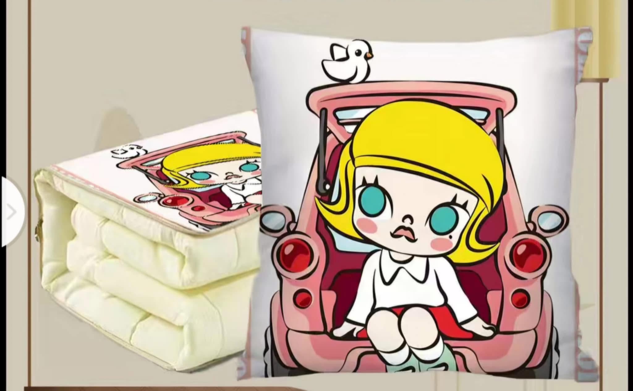 Molly Pink Car Pillow