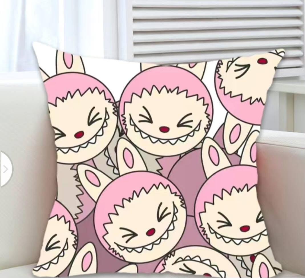 Mischievous Grinning Cat Pillow