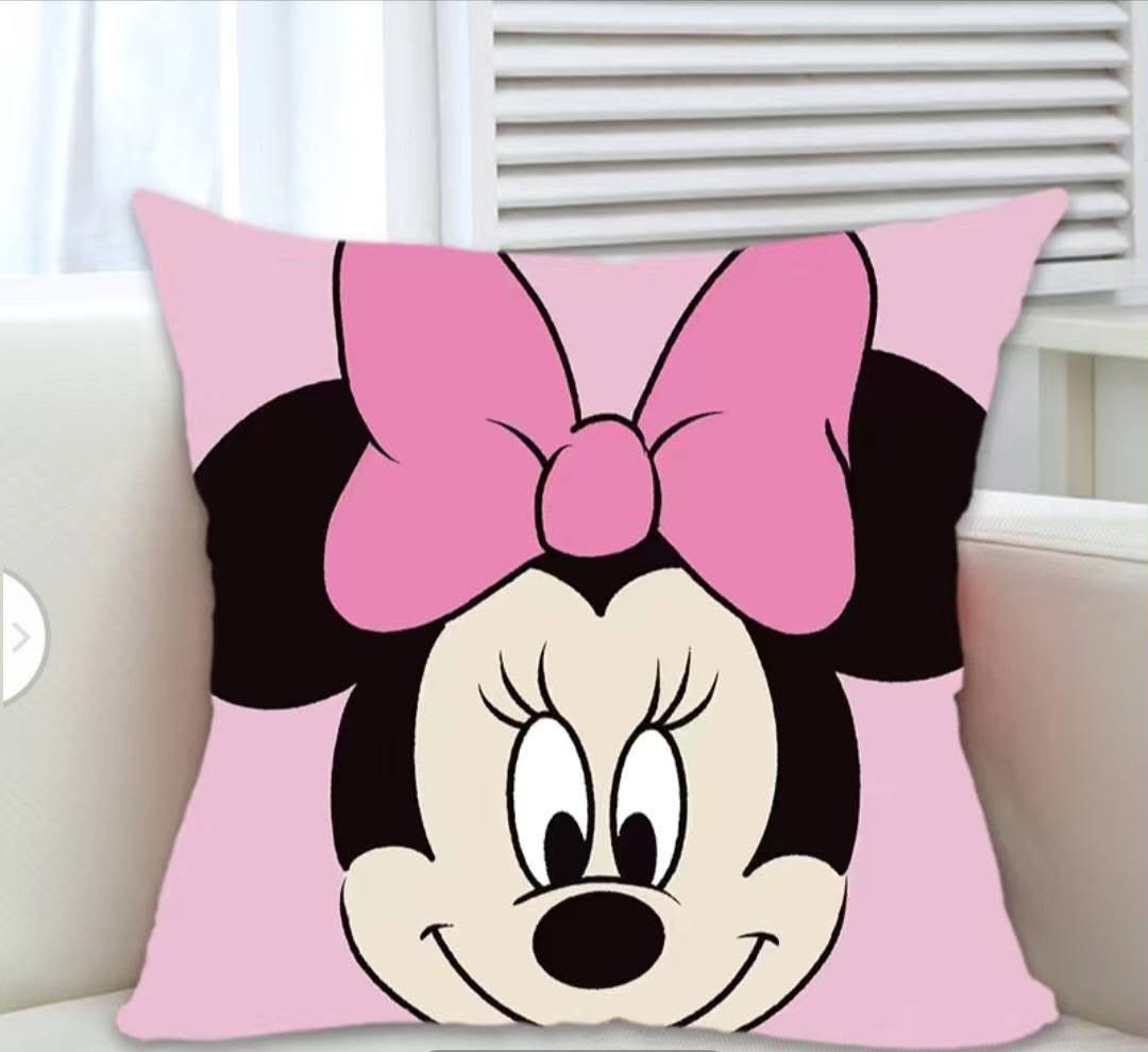 Minnie Mouse Pink Bow Pillow