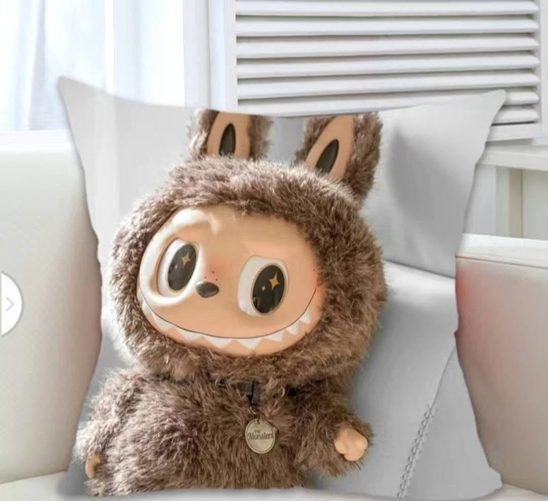 Labubu Plush Portrait Pillow