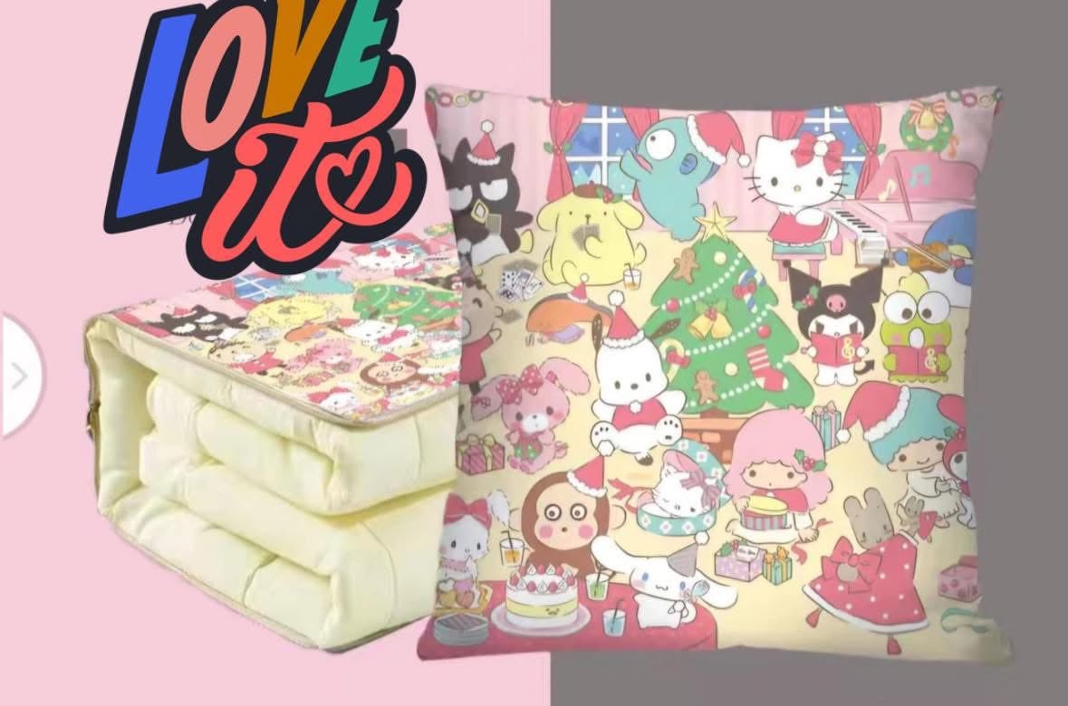 Sanrio Christmas Party Pillow