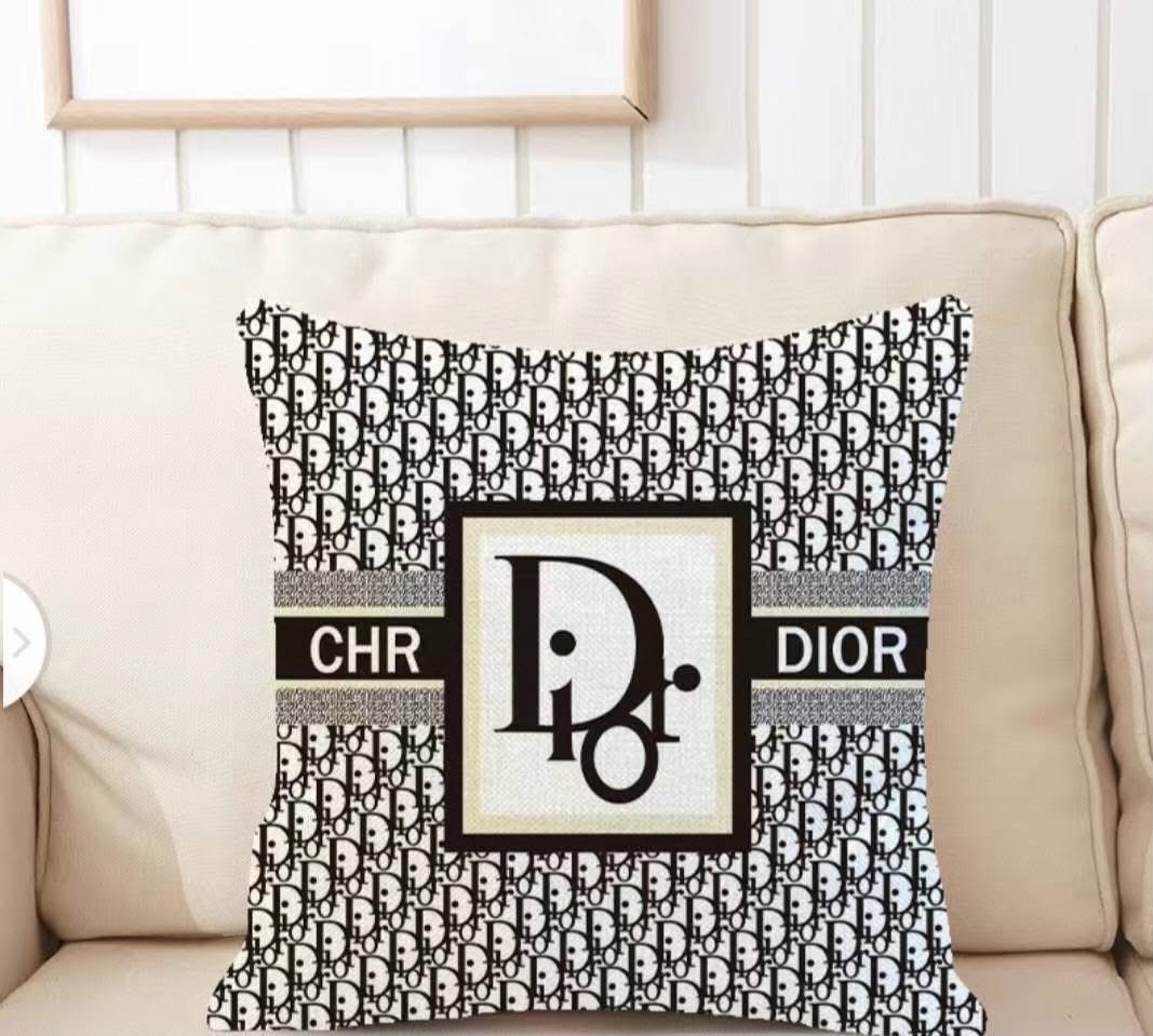 Christian Dior Oblique Black Center Pillow