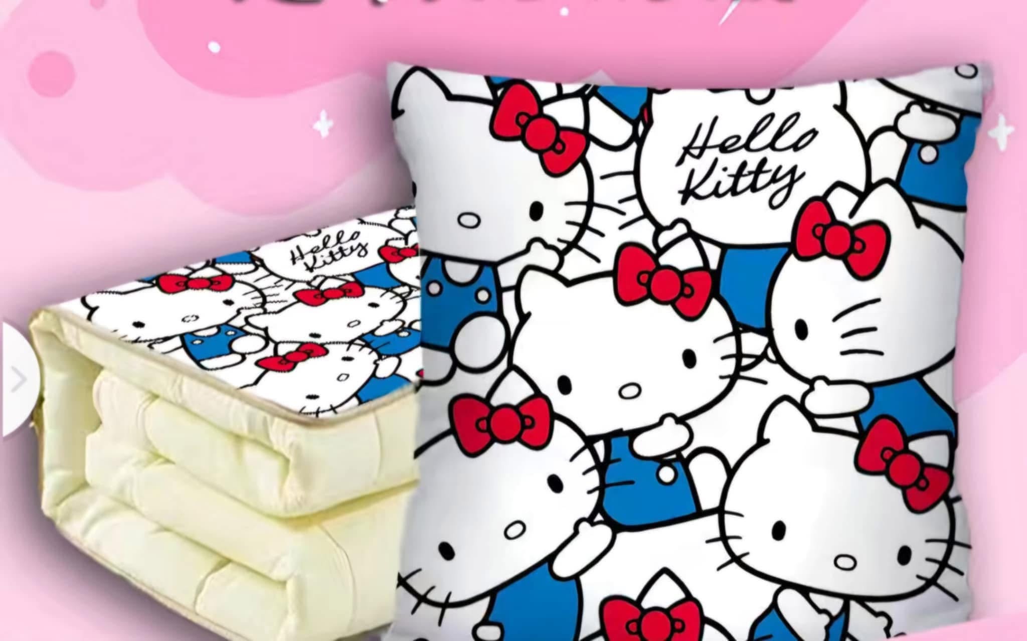 Hello Kitty Classic Red Bow Pillow