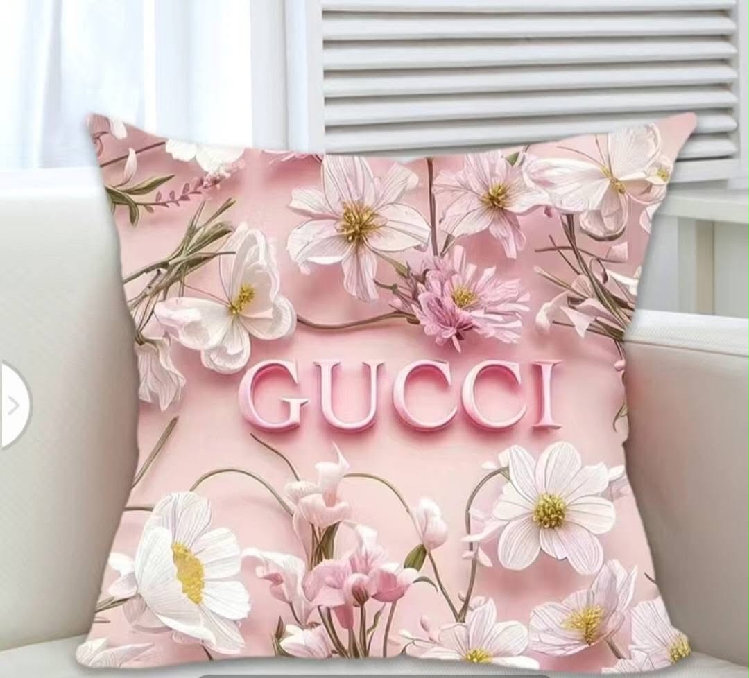 Gucci Floral Pink Pillow