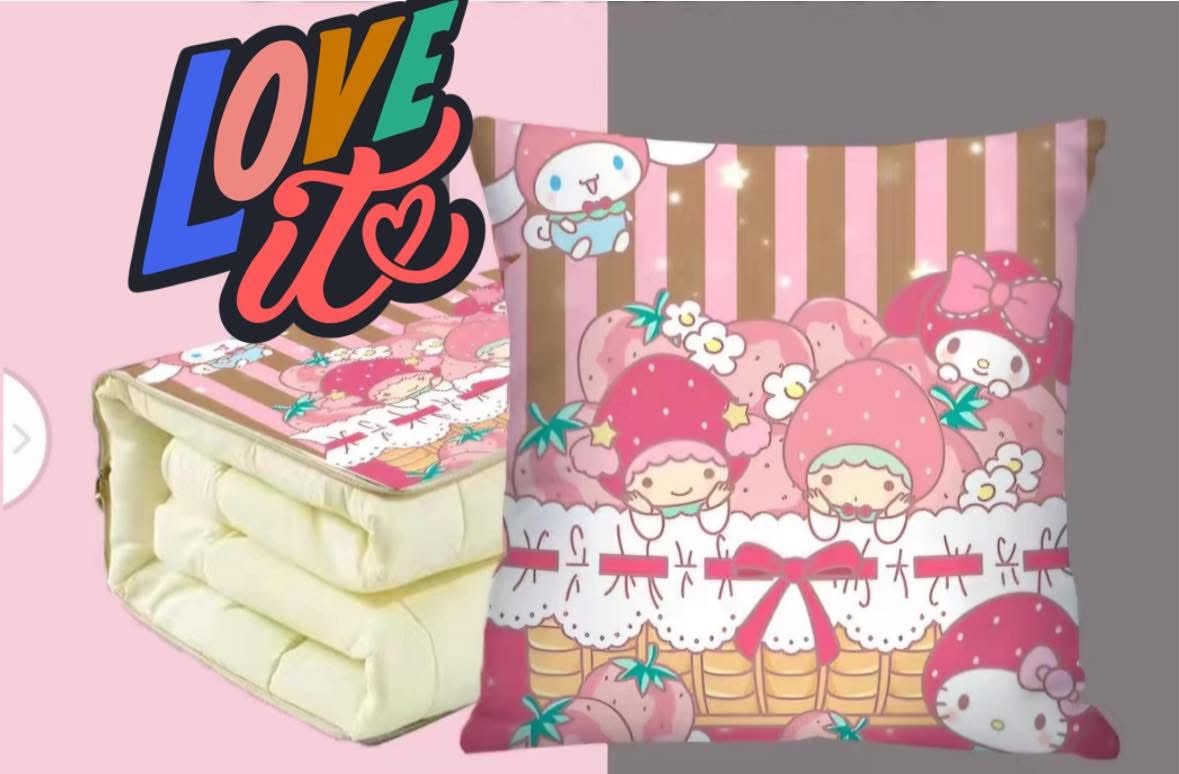 Sanrio Strawberry Basket Pillow