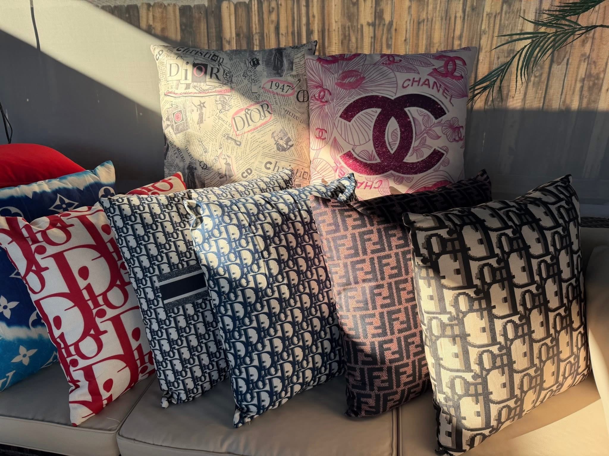 Designer Luxury Pillow Collection Display