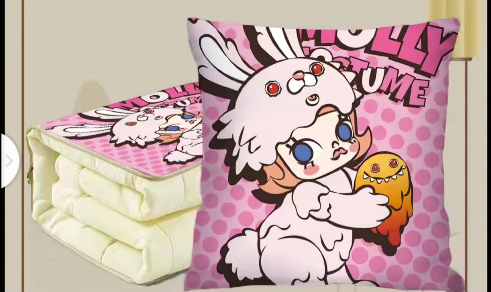 Molly Bunny Costume Pink Pillow