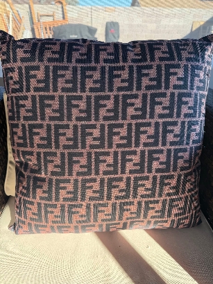 Fendi FF Monogram Dark Pillow