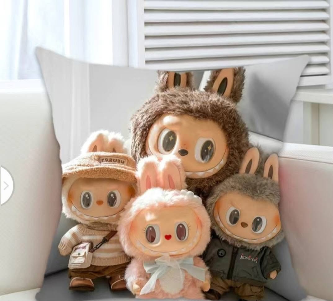 Labubu Family Collection Pillow
