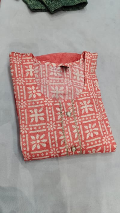 Premium quality printed kurt set