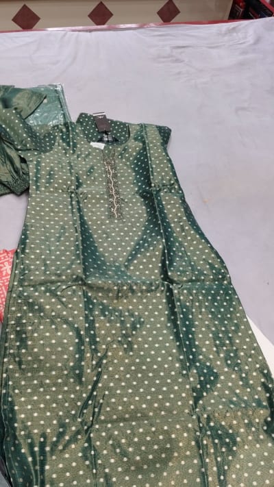 Chanderi silk kurti sut 