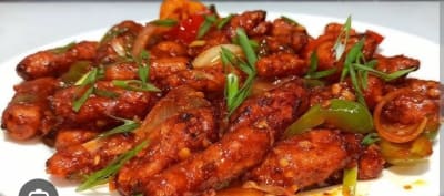 Baby corn chilly half
