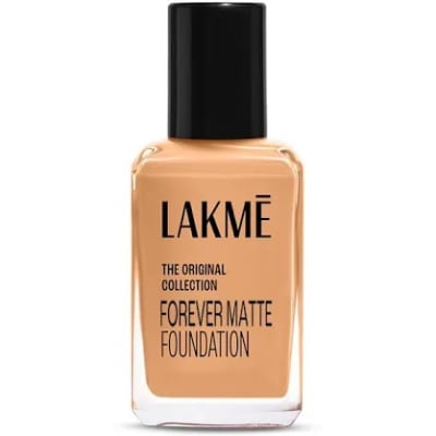 Lakme FOREVER MATTE FOUNDATION for Superior Coverage, with Vitamin E, sunscreen, lightweight & water resistant facemakeup Marble, 27ml