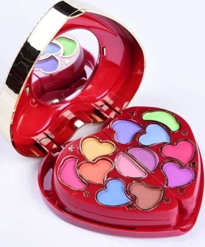  Mini Makeup Kit 3-layer Kids Cosmetic Kit With Mirror & Multicolor Eyeshadows 