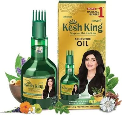Kesh King Gold Ayurvedic With 21 Herbs And Gro-biotin Hair Oil 