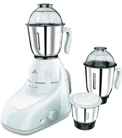Bajaj Plastic GX 8 750 DLX 750W Mixer Grinder with 3 Jars, White