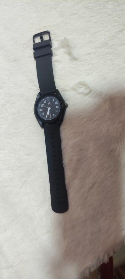 Fastrack black premium stylish watch 