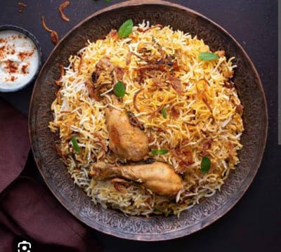 Chicken biryani half without egg