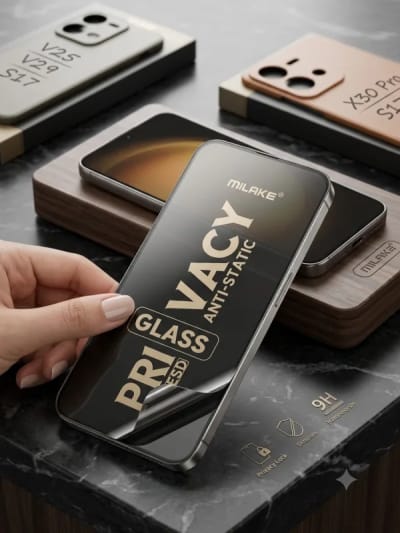 Anti-Static ESD Privacy Tempered Glass Screen Protector   Vivo V-Series: Vivo V25, V29, V29e, V21e Vivo Y/T Series: Vivo T1, Y02s, Y100 Vivo X/S Series: Vivo X30 Pro, S17, S17 Pro all model contact 