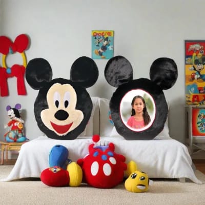 Photo on Cartoon Cushion