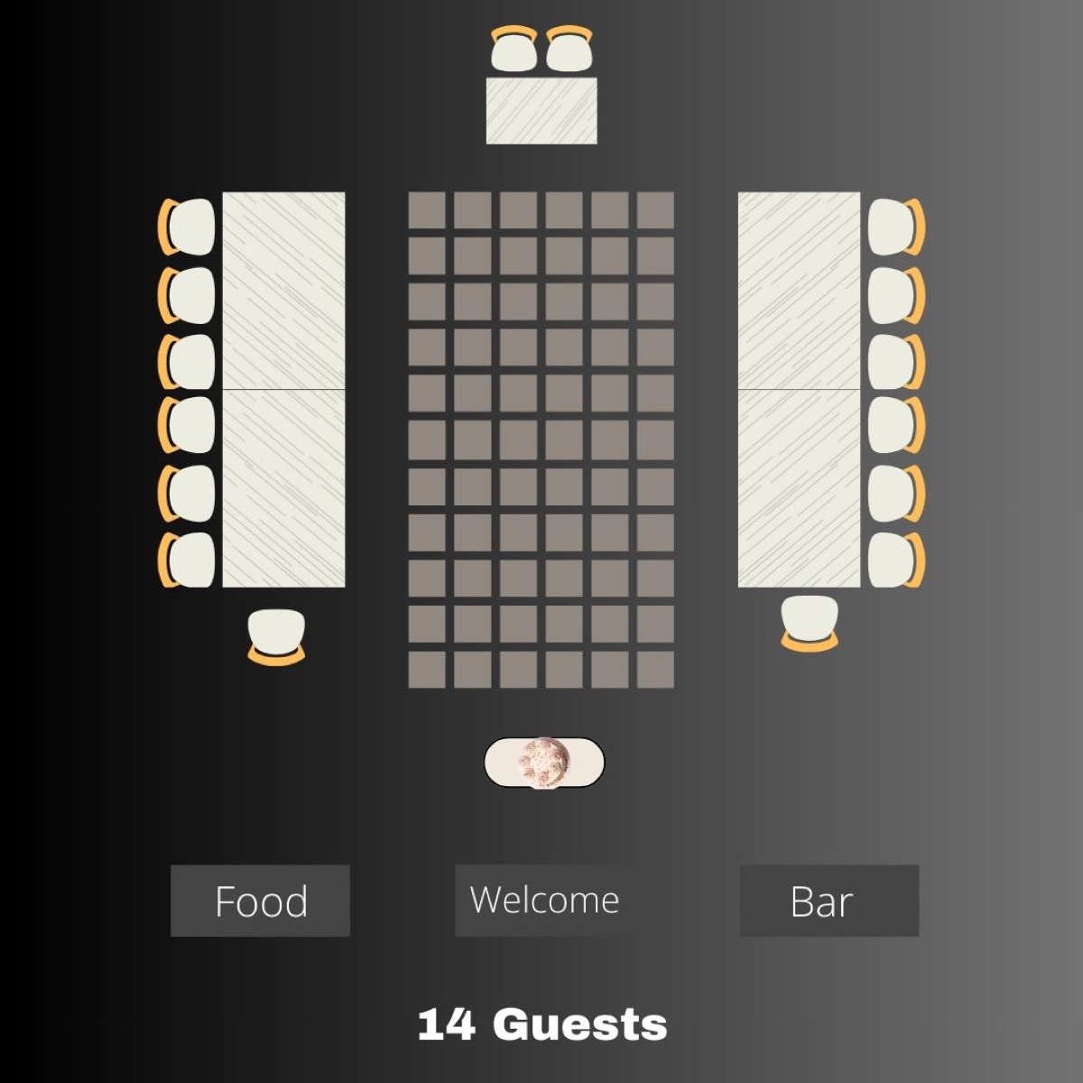 Intimate Reception Layout
