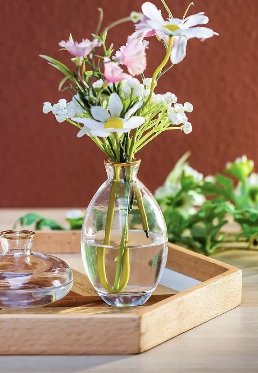 Gold Rimmed Mix & Match Vases