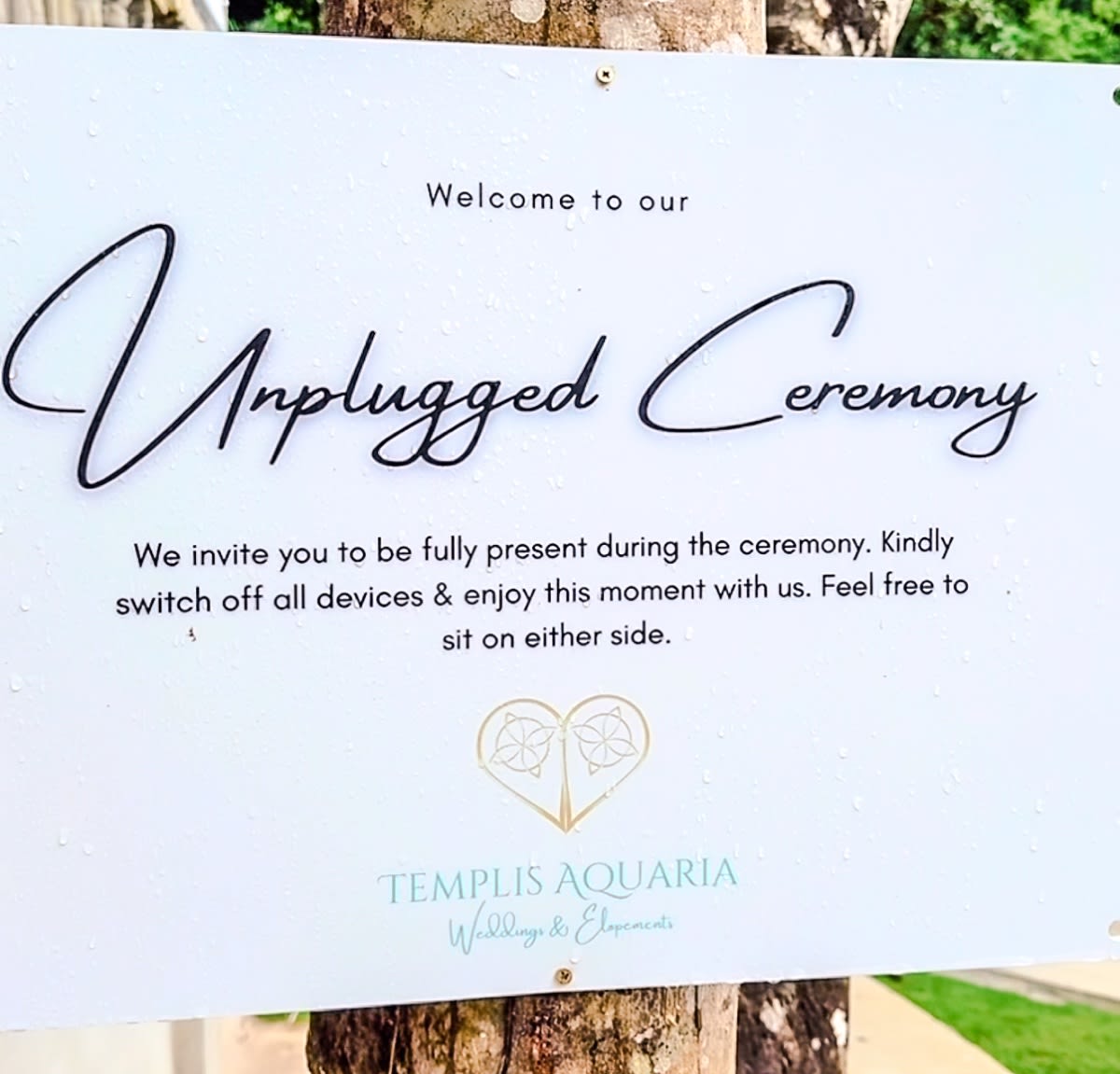 Unplugged Sign
